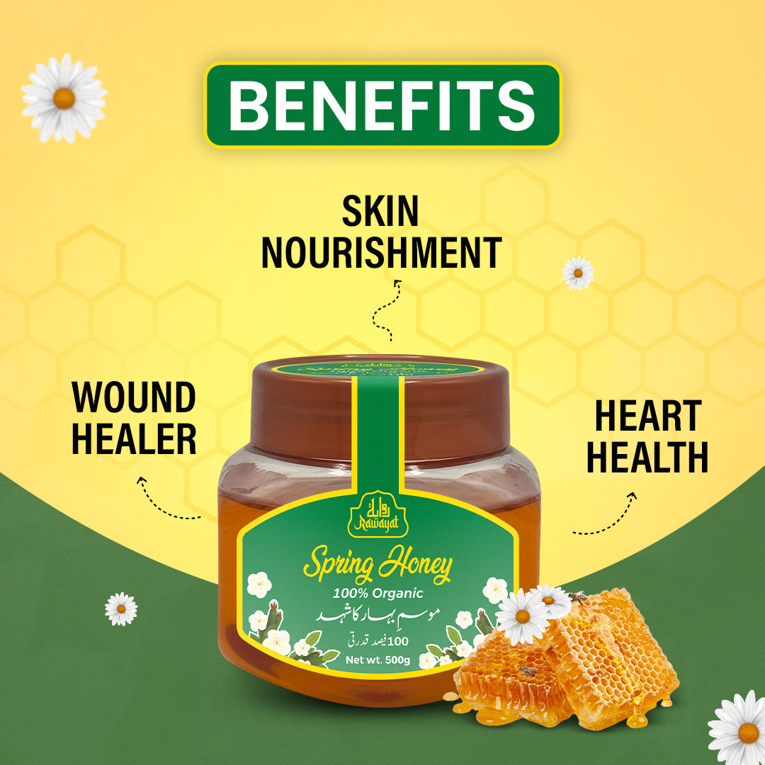 Springhuney 100% Organic Spring Honey By Rawayat