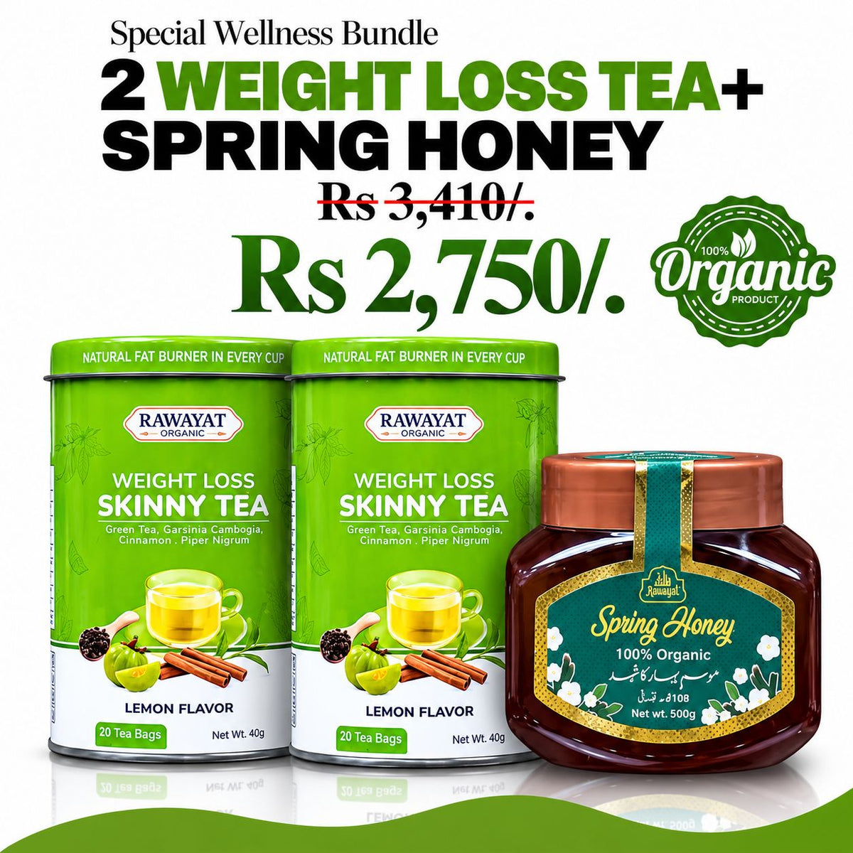 2 Weight Loss Tea + Spring Honey