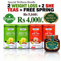 2 Weight Loss + 2 Shee Teas + Free Spring Honey