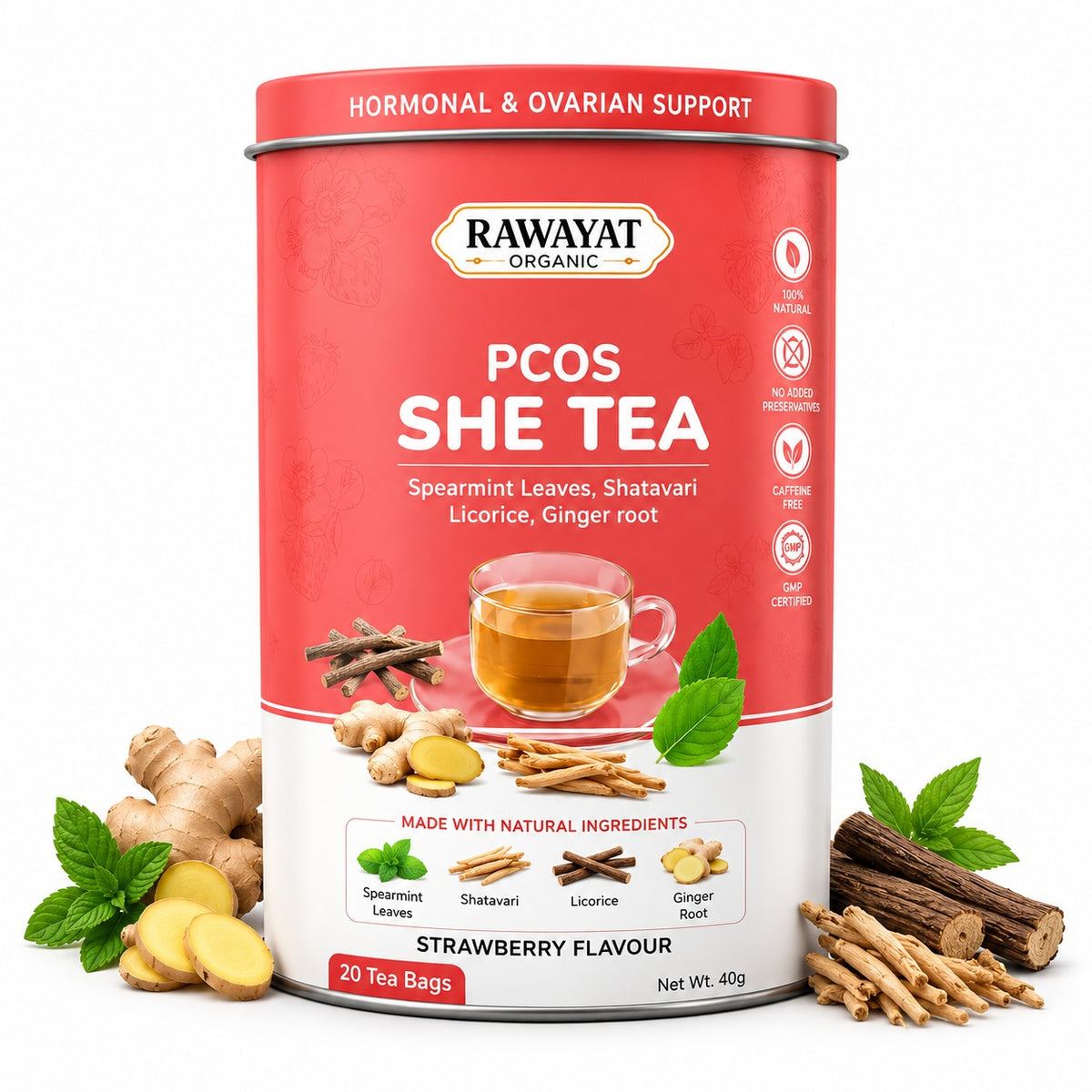 She Tea Strawberry - PCOS Support